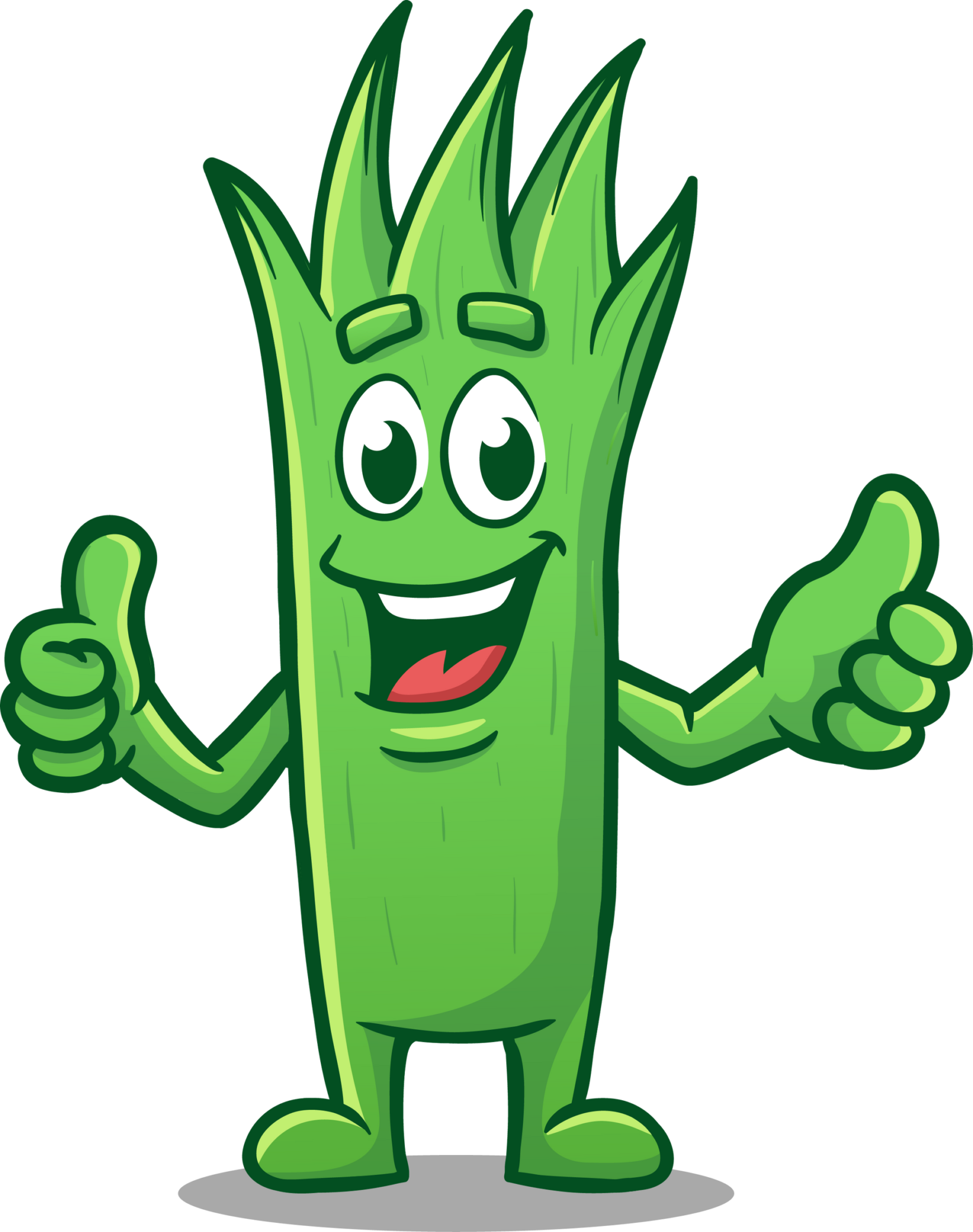 Thumbs Up Lawn Buddies Transparent Mascot